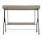 Flash Furniture Tan 3-Seater Convertible Canopy Patio Swing/Bed TLH-007-TAN-GG - alternate 5